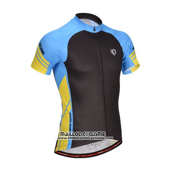 2014 Maillot Ciclismo Pearl Izumi Noir et Bleu Manches Courtes et Cuissard